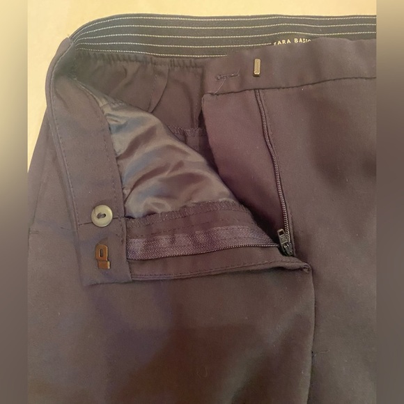Zara Basic Collection Women’s Pants Blue Size Small 27” Inseam - Picture 4 of 7